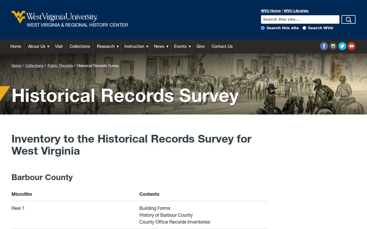 Gilmer County historic ownership records on WVU microfilm reels